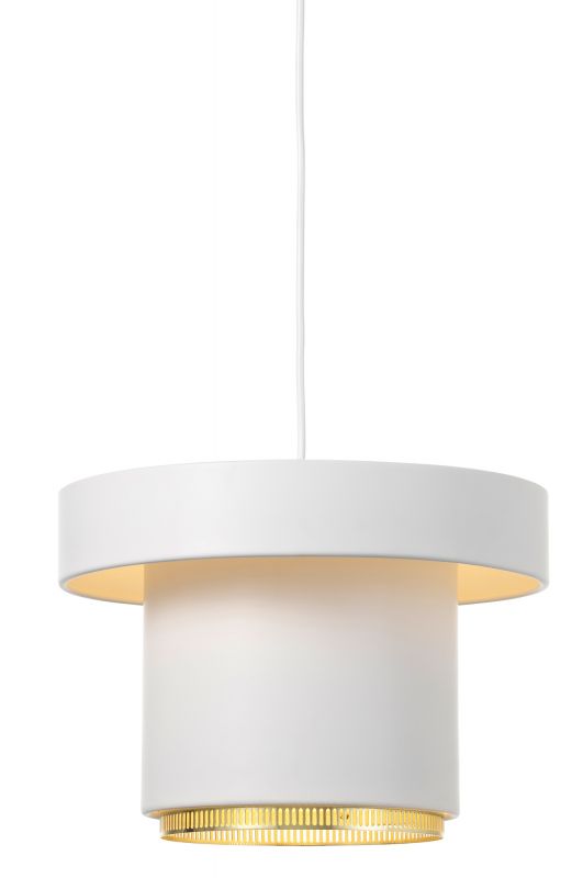 A201 Pendant light Artek White - Brass